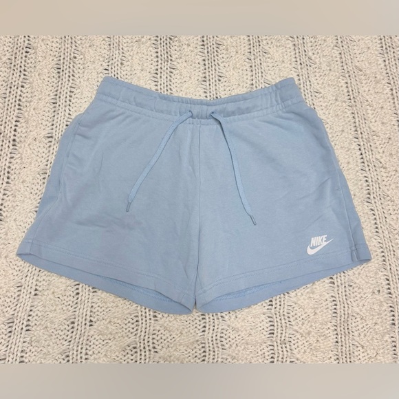 Nike Pants - Nike Women's Light Blue Mid Rise Athletic Shorts